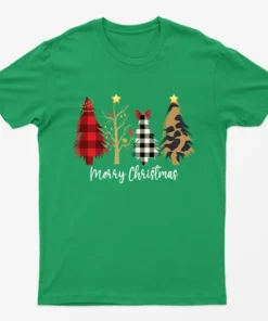 Irish Green Merry Christmas Trees T-Shirt