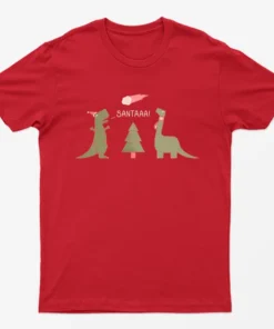 Red Merry Extinction Santaaa T-Shirt