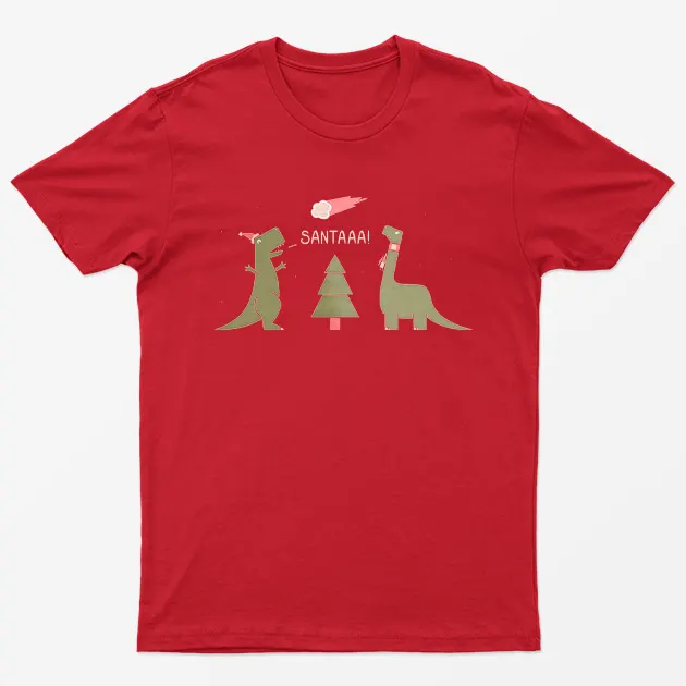 Red Merry Extinction Santaaa T-Shirt