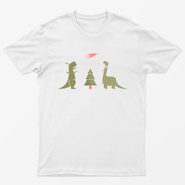 White Merry Extinction Santaaa T-Shirt