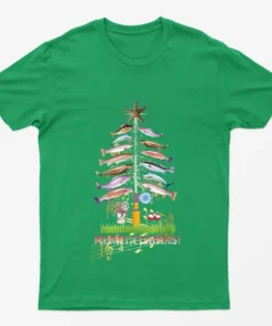 Irish Green Merry Fishmas T-Shirt