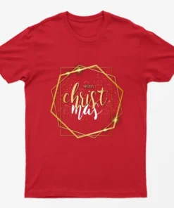 Red Merry Luxury Christmas T-Shirt