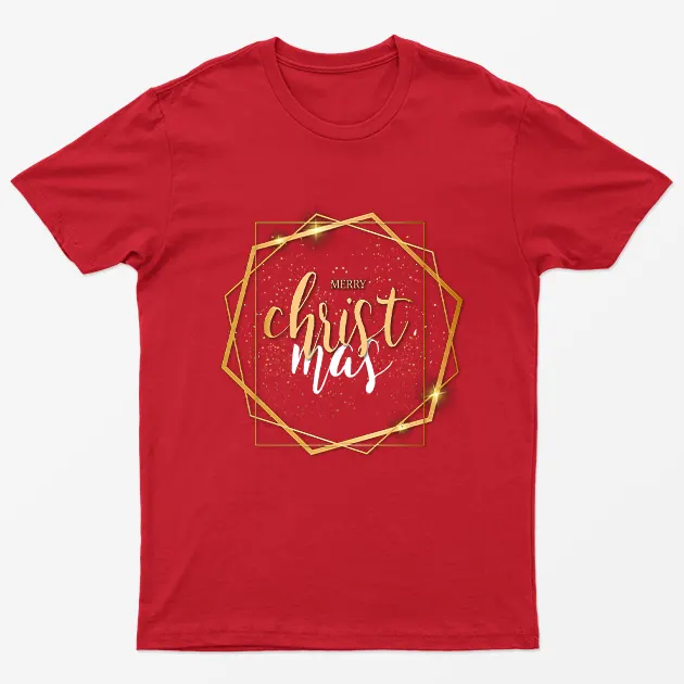 Red Merry Luxury Christmas T-Shirt