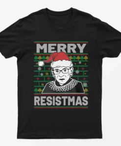 Black Merry Resistmas T-Shirt