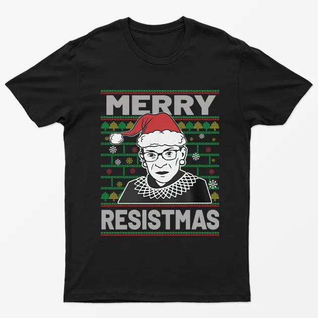 Black Merry Resistmas T-Shirt