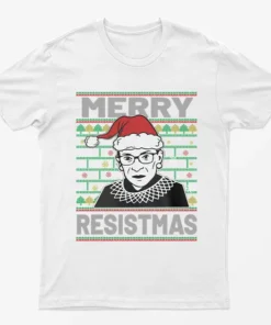 White Merry Resistmas T-Shirt