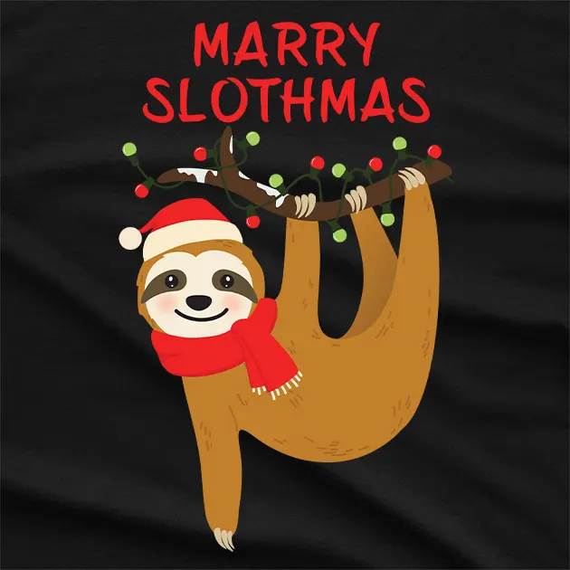 Merry Slothmas Christmas T-Shirt