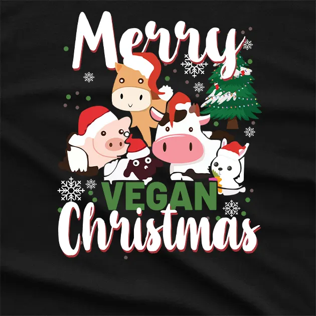 Merry Vegan Christmas T-Shirt
