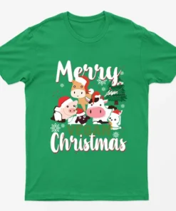 Irish Green Merry Vegan Christmas T-Shirt