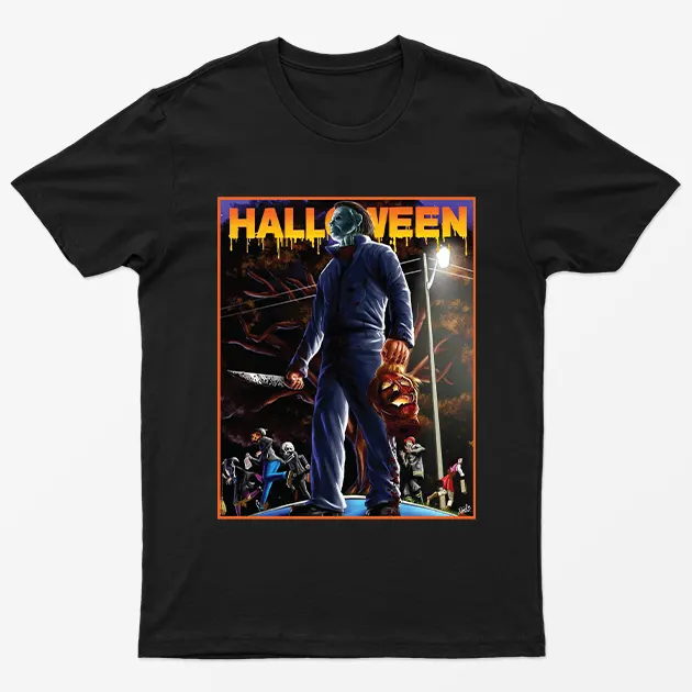 Black Micheal Myers Halloween T-Shirt
