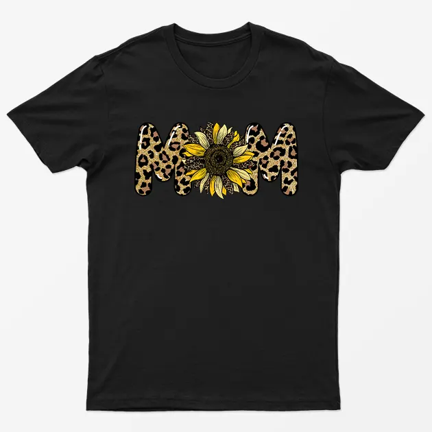 Black Mom Flower T-Shirt