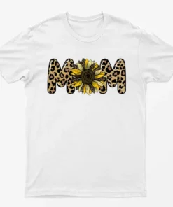 White Mom Flower T-Shirt