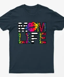 Navy Blue Mom Life Mothers Day T-Shirt