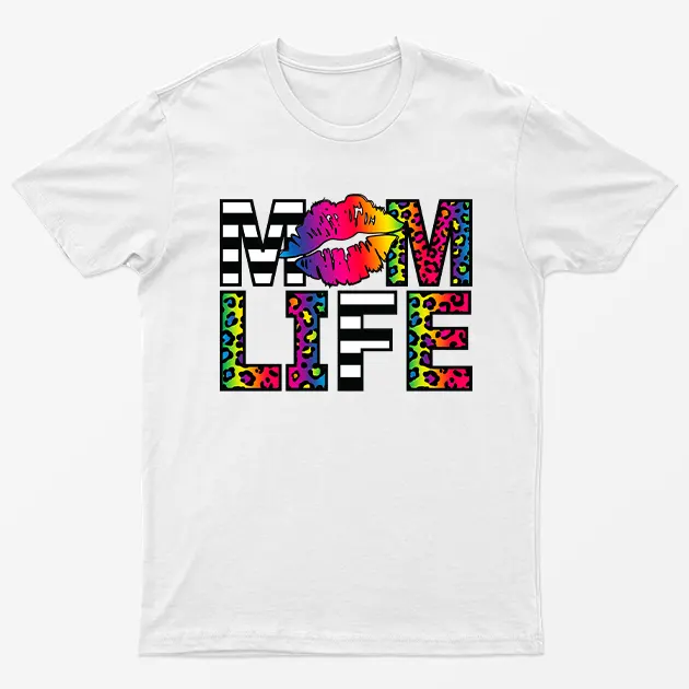 White Mom Life Mothers Day T-Shirt