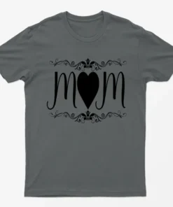 Charcoal Mom Love Graphic T-Shirt