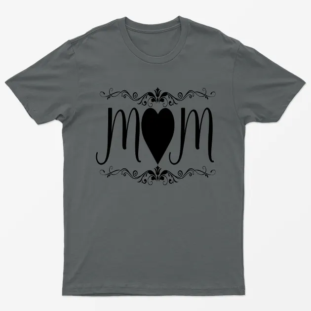 Charcoal Mom Love Graphic T-Shirt
