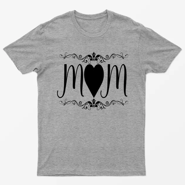 Sport Grey Mom Love Graphic T-Shirt