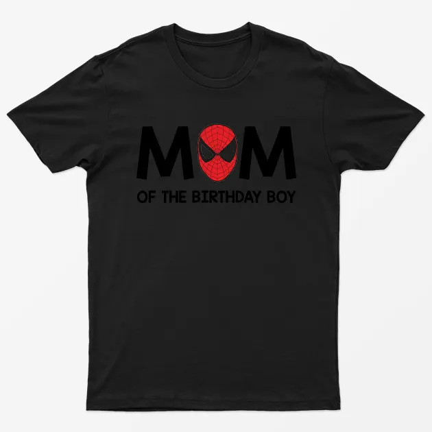 Black Mom Of The Birthday Boy Mother Day T-Shirt