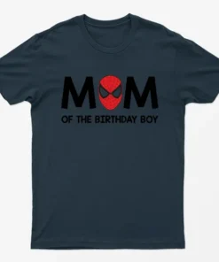 Navy Blue Mom Of The Birthday Boy Mother Day T-Shirt