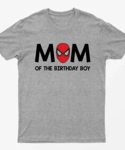 Sport Grey Mom Of The Birthday Boy Mother Day T-Shirt