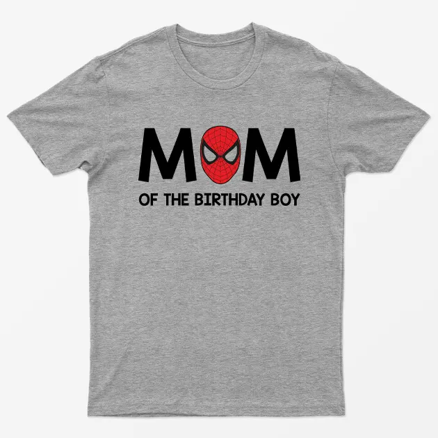 Sport Grey Mom Of The Birthday Boy Mother Day T-Shirt