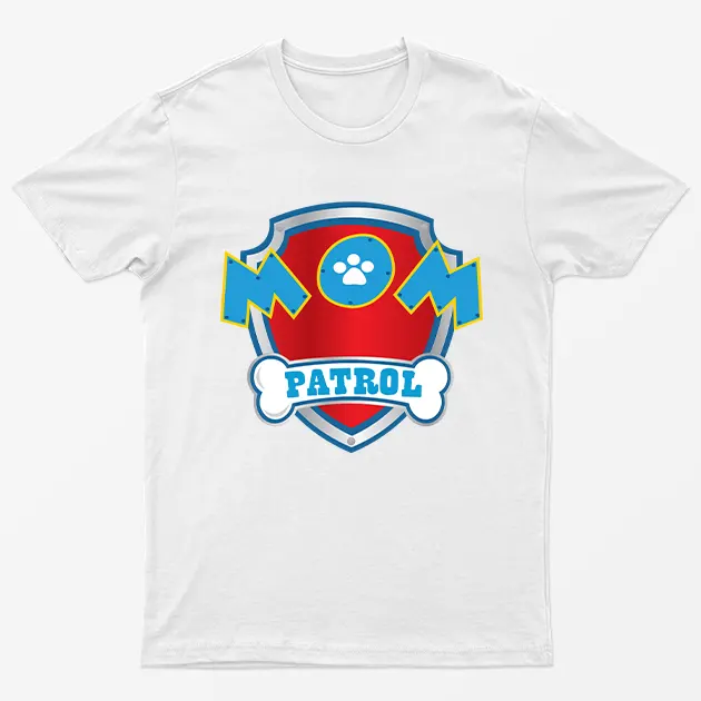 White Mom Patrol Mother Day T-Shirt