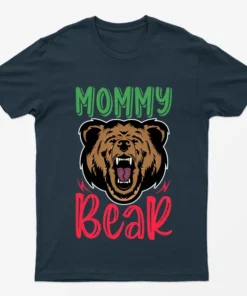 Navy Blue Mommy Bear T-Shirt
