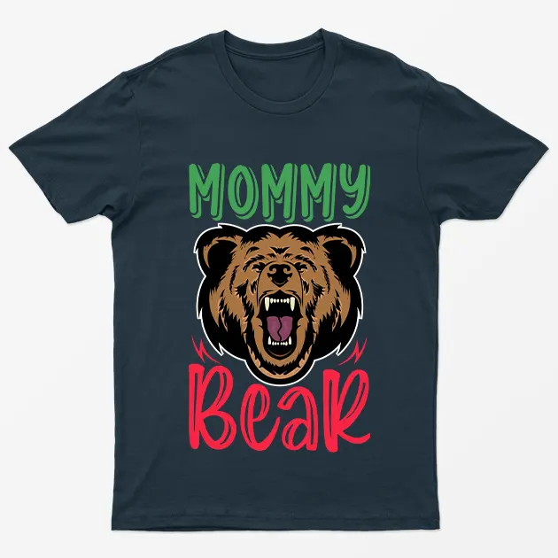 Navy Blue Mommy Bear T-Shirt