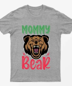Sport Grey Mommy Bear T-Shirt