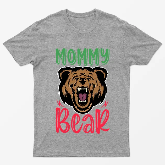 Sport Grey Mommy Bear T-Shirt
