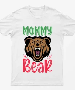 White Mommy Bear T-Shirt