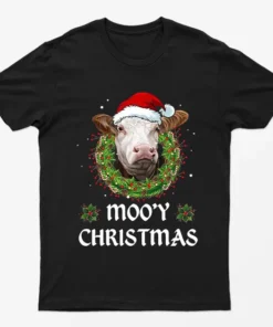 Black Mooy Christmas T-Shirt