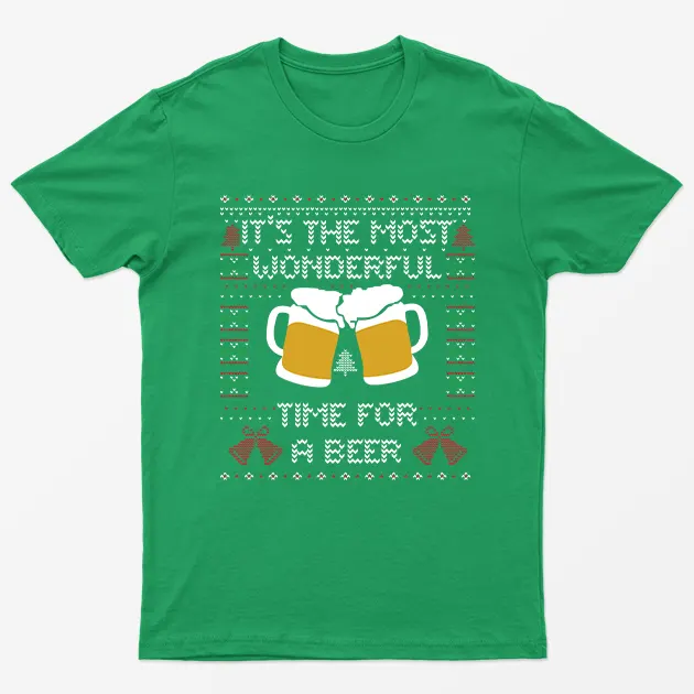 Irish Green Most Wonderful Time For A Beer T-Shirt