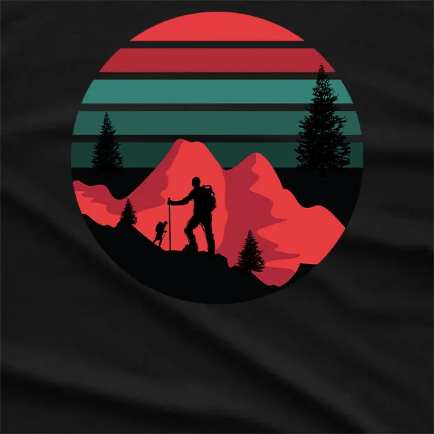Mountain Hiking Camping Graphic T-Shirt