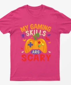 Heliconia My Gaming Skills Are Scary Halloween T-Shirt
