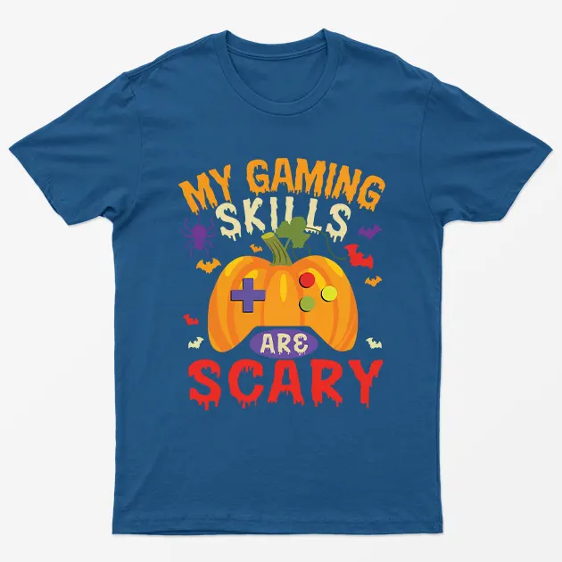 Royal My Gaming Skills Are Scary Halloween T-Shirt
