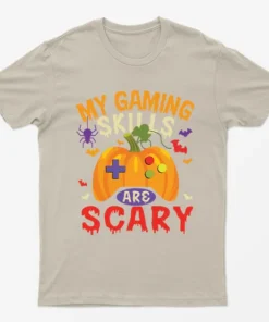 Sand My Gaming Skills Are Scary Halloween T-Shirt