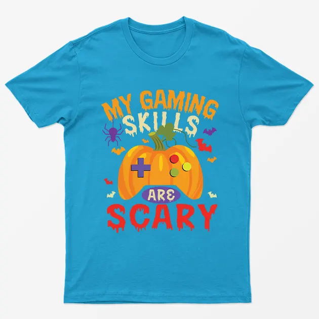 Sapphire My Gaming Skills Are Scary Halloween T-Shirt