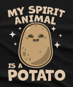 My Spirit Animal Is a Potato Funny T-Shirt