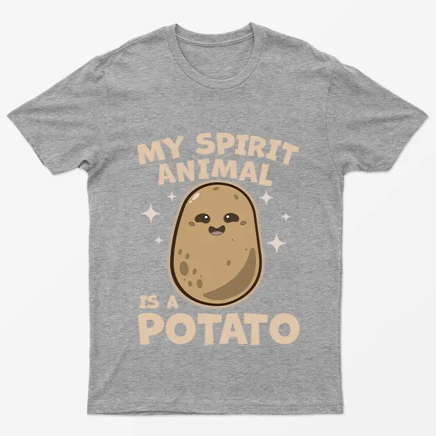 Sport Grey My Spirit Animal Is a Potato Funny T-Shirt