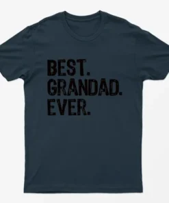 Navy Blue Best Grandad Ever T-Shirt