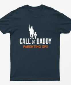Navy Blue Call of Daddy Parenting Ops T-Shirt