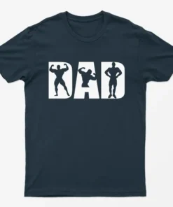 Navy Blue Dad Bodybuilder T-Shirt