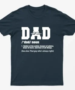 Navy Blue Dad Noun T-Shirt
