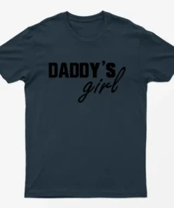 Navy Blue Daddys Girl T-Shirt