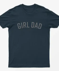 Navy Blue Girl Dad T-Shirt