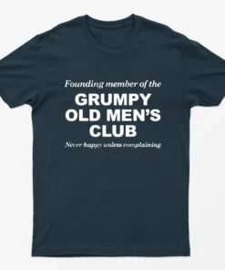 Navy Blue Grunpy Old Mens Club T-Shirt