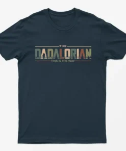 Navy Blue The Dadalorian This is the way T-Shirt