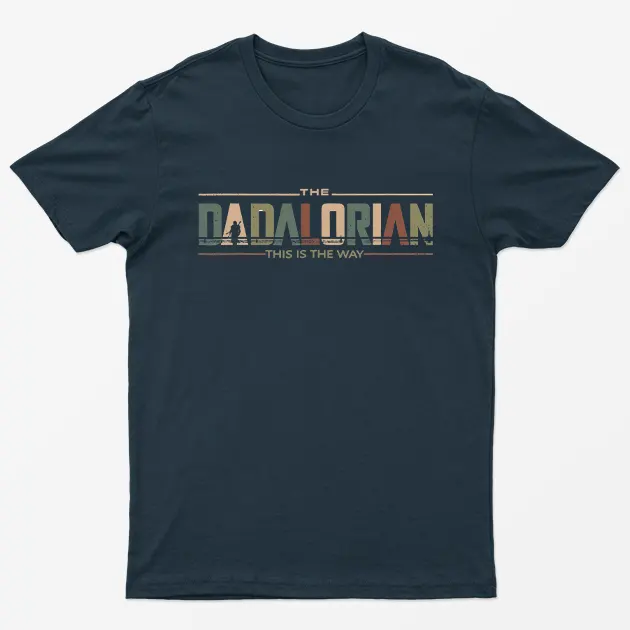 Navy Blue The Dadalorian This is the way T-Shirt