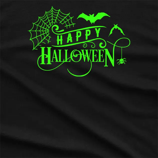 Neon Green Halloween Greetings T-Shirt